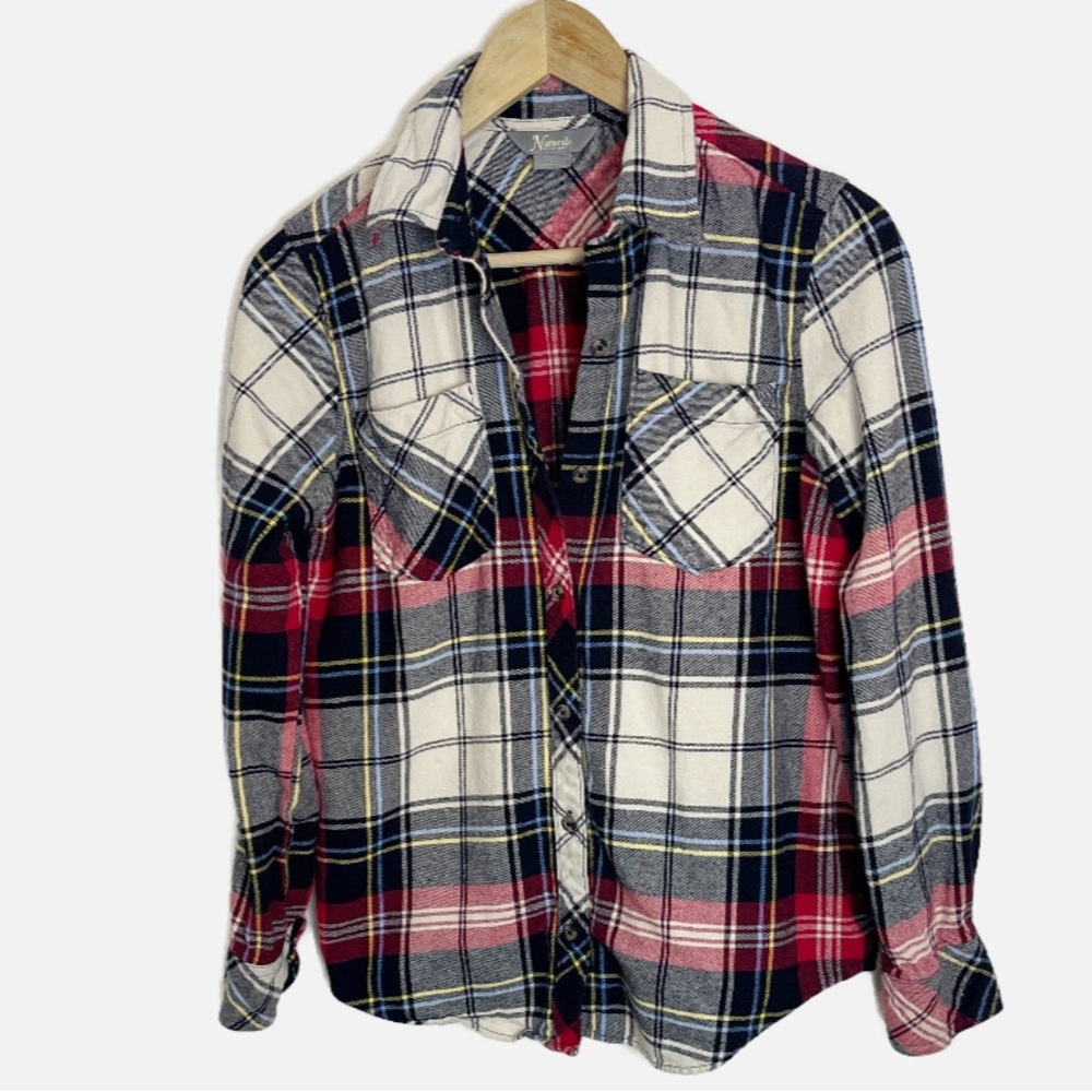 Natural Reflections Plaid Flannel shirt S